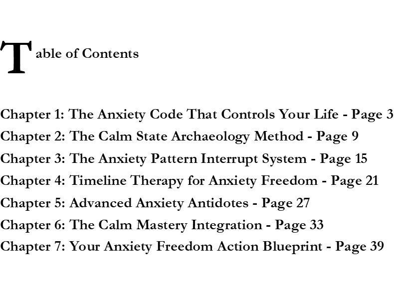 NLP for Anxiety - Journal and Exercises